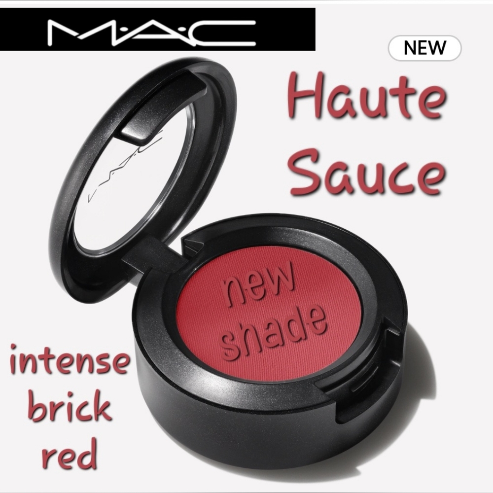 Mac Cosmetics Matte Eyeshadow Haute Sauce Brick Red Brand New in Box